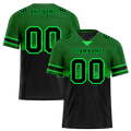 Custom Green Black Graffiti Pattern Black Personalized Authentic Football Jersey FBJ02-bc0fac9