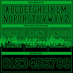 Custom Green Black Graffiti Pattern Black Personalized Authentic Football Jersey FBJ02-bc0fac9
