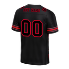 Custom Black Graffiti Pattern Black Personalized Authentic Football Jersey FBJ02-bc0fad0