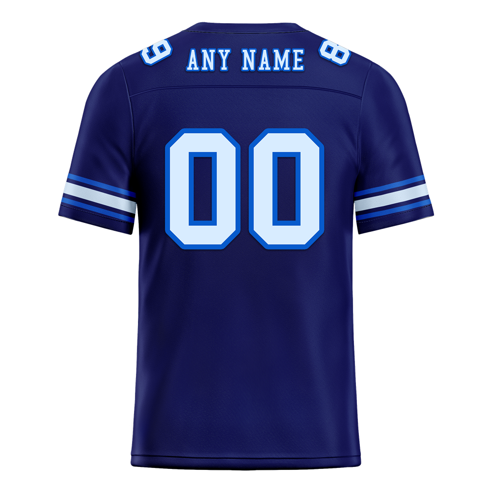 Custom Blue Graffiti Pattern White Personalized Authentic Football Jersey FBJ02-bc0fadb