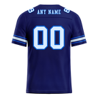 Custom Blue Graffiti Pattern White Personalized Authentic Football Jersey FBJ02-bc0fadb