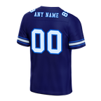 Custom Blue Graffiti Pattern White Personalized Authentic Football Jersey FBJ02-bc0fadb