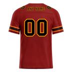 Custom Brown Black Graffiti Pattern Black Personalized Authentic Football Jersey FBJ02-bc0fadf
