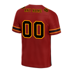 Custom Brown Black Graffiti Pattern Black Personalized Authentic Football Jersey FBJ02-bc0fadf