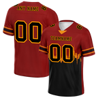 Custom Brown Black Graffiti Pattern Black Personalized Authentic Football Jersey FBJ02-bc0fadf