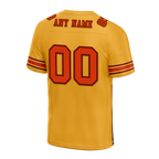 Custom Yellow Graffiti Pattern Orange Personalized Authentic Football Jersey FBJ02-bc0fad8