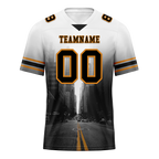 Custom White Black Graffiti Pattern Black Personalized Authentic Football Jersey FBJ02-bc0fad9