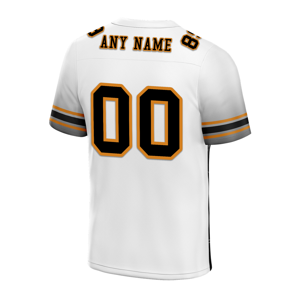 Custom White Black Graffiti Pattern Black Personalized Authentic Football Jersey FBJ02-bc0fad9