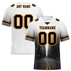 Custom White Black Graffiti Pattern Black Personalized Authentic Football Jersey FBJ02-bc0fad9