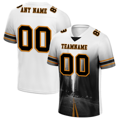 Custom White Black Graffiti Pattern Black Personalized Authentic Football Jersey FBJ02-bc0fad9