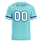 Custom Aqua Graffiti Pattern White Personalized Authentic Football Jersey FBJ02-bc0fae0