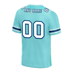 Custom Aqua Graffiti Pattern White Personalized Authentic Football Jersey FBJ02-bc0fae0