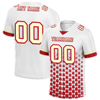 Custom White Red 3D Pattern Yellow Personalized Authentic Football Jersey FBJ02-bc0faea