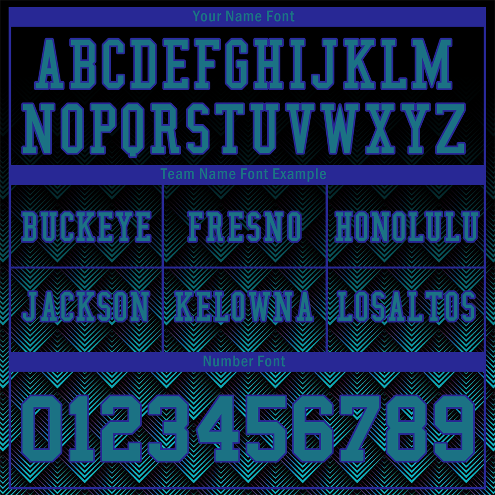 Custom Black 3D Pattern Aqua Personalized Authentic Football Jersey FBJ02-bc0faec