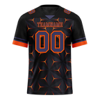 Custom Black Orange 3D Pattern Purple Personalized Authentic Football Jersey FBJ02-bc0faed
