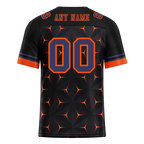 Custom Black Orange 3D Pattern Purple Personalized Authentic Football Jersey FBJ02-bc0faed