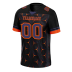 Custom Black Orange 3D Pattern Purple Personalized Authentic Football Jersey FBJ02-bc0faed