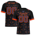 Custom Black Orange 3D Pattern Purple Personalized Authentic Football Jersey FBJ02-bc0faed