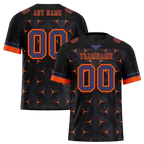 Custom Black Orange 3D Pattern Purple Personalized Authentic Football Jersey FBJ02-bc0faed