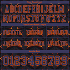 Custom Black Orange 3D Pattern Purple Personalized Authentic Football Jersey FBJ02-bc0faed