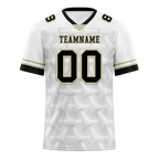 Custom White 3D Pattern Black Personalized Authentic Football Jersey FBJ02-bc0faee