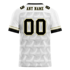 Custom White 3D Pattern Black Personalized Authentic Football Jersey FBJ02-bc0faee