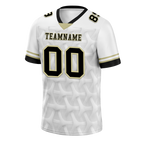 Custom White 3D Pattern Black Personalized Authentic Football Jersey FBJ02-bc0faee