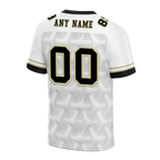 Custom White 3D Pattern Black Personalized Authentic Football Jersey FBJ02-bc0faee
