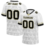 Custom White 3D Pattern Black Personalized Authentic Football Jersey FBJ02-bc0faee