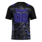 Custom Black 3D Pattern Purple Personalized Authentic Football Jersey FBJ02-bc0faef