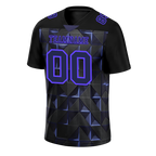 Custom Black 3D Pattern Purple Personalized Authentic Football Jersey FBJ02-bc0faef