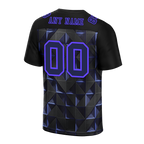 Custom Black 3D Pattern Purple Personalized Authentic Football Jersey FBJ02-bc0faef