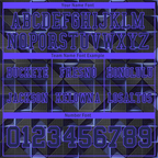 Custom Black 3D Pattern Purple Personalized Authentic Football Jersey FBJ02-bc0faef