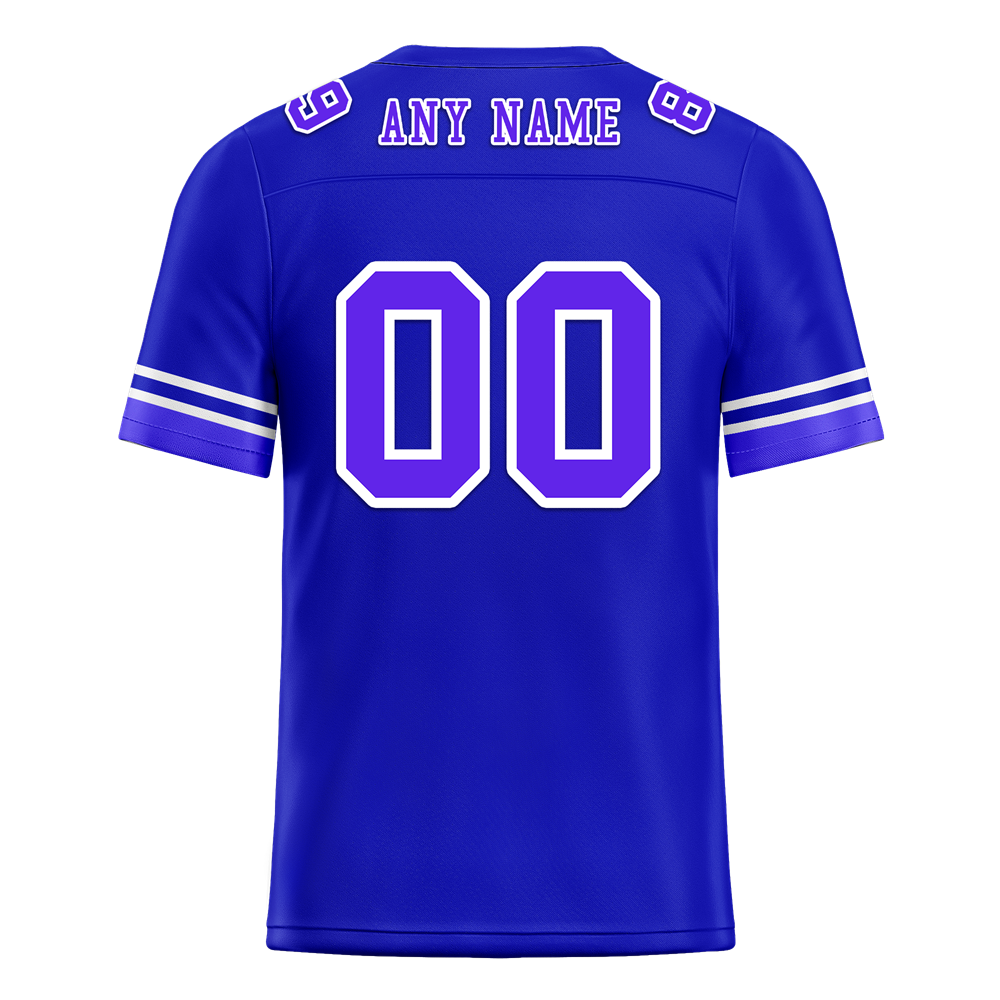 Custom Blue 3D Pattern Purple Personalized Authentic Football Jersey FBJ02-bc0fae7