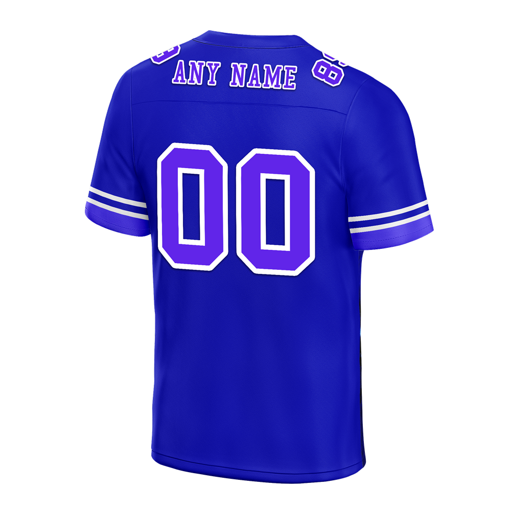 Custom Blue 3D Pattern Purple Personalized Authentic Football Jersey FBJ02-bc0fae7