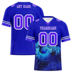 Custom Blue 3D Pattern Purple Personalized Authentic Football Jersey FBJ02-bc0fae7