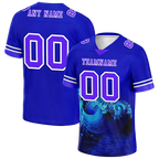 Custom Blue 3D Pattern Purple Personalized Authentic Football Jersey FBJ02-bc0fae7