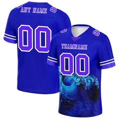 Custom Blue 3D Pattern Purple Personalized Authentic Football Jersey FBJ02-bc0fae7