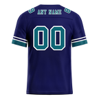 Custom Blue 3D Pattern Aqua Personalized Authentic Football Jersey FBJ02-bc0fae9