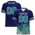 Custom Blue 3D Pattern Aqua Personalized Authentic Football Jersey FBJ02-bc0fae9