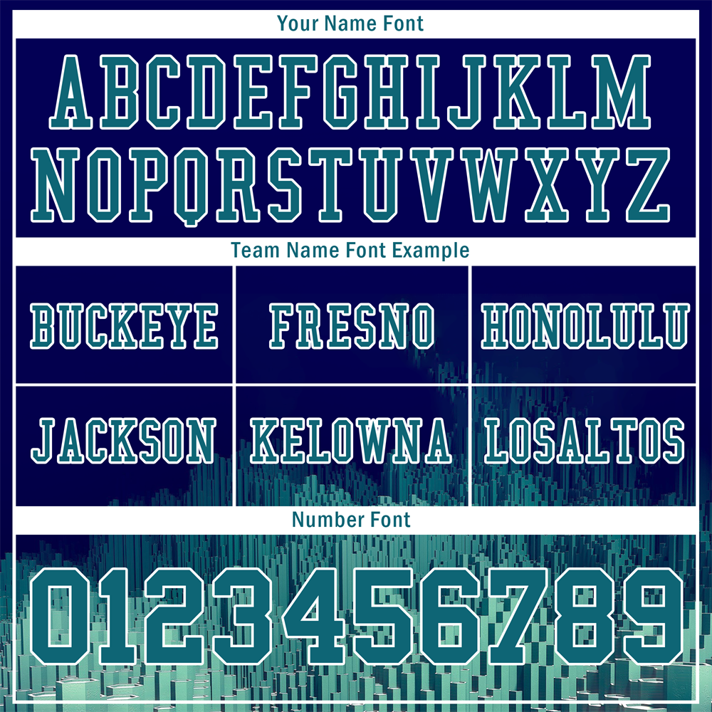Custom Blue 3D Pattern Aqua Personalized Authentic Football Jersey FBJ02-bc0fae9