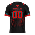 Custom Black 3D Pattern Red Personalized Authentic Football Jersey FBJ02-bc0faf0