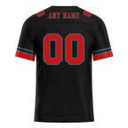 Custom Black 3D Pattern Red Personalized Authentic Football Jersey FBJ02-bc0faf0