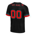 Custom Black 3D Pattern Red Personalized Authentic Football Jersey FBJ02-bc0faf0