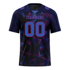 Custom Black 3D Pattern Purple Personalized Authentic Football Jersey FBJ02-bc0fafa