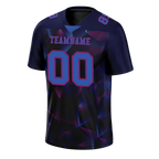 Custom Black 3D Pattern Purple Personalized Authentic Football Jersey FBJ02-bc0fafa