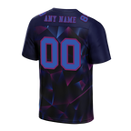 Custom Black 3D Pattern Purple Personalized Authentic Football Jersey FBJ02-bc0fafa