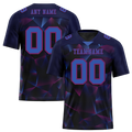 Custom Black 3D Pattern Purple Personalized Authentic Football Jersey FBJ02-bc0fafa