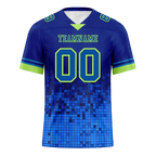 Custom Blue 3D Pattern Blue Personalized Authentic Football Jersey FBJ02-bc0fafb