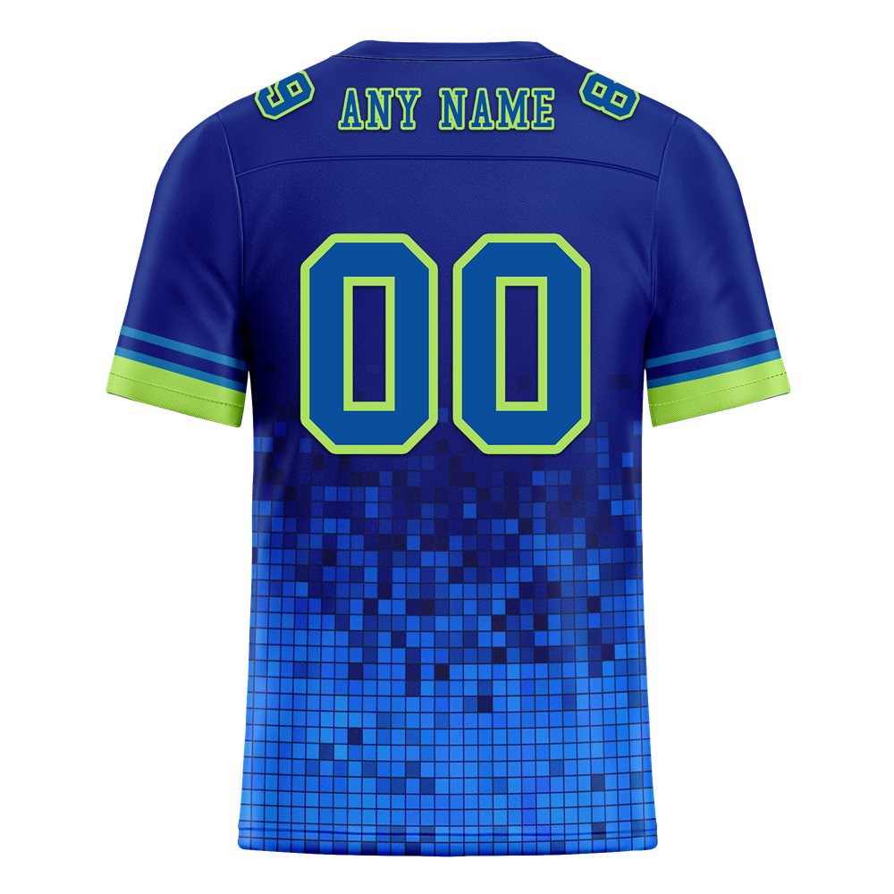 Custom Blue 3D Pattern Blue Personalized Authentic Football Jersey FBJ02-bc0fafb